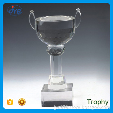 high quality K9 crystal made trophies custom quartz trophy cup